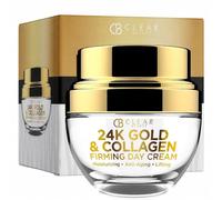 Clear Beauty (Formerly Clair 24K Gold and Collagen Daily Face Moisturiser - Reduces Age Spots, Fine Lines & Wrinkles, Lifting & Firming Day Cream - Cruelty Free Korean Skincare For All Skin Types