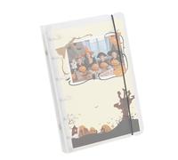 Clear Binder Cover | 6 Ring Binder Yellow-Resistant | Office Supplies for Organizing Cards, Stickers, Albums, Journals, Diaries, Note Pages, Display