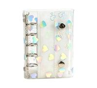 Clear Binder Cover | Refillable Universal PVC Clear Sleeves - Transparent Notebook Ring Binder Protective Cover | For Travel Journal, Daily Work, Business Trips and