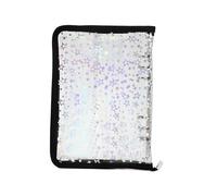 Clear Binder Refillable, Reusable Sticker Storage Book with Zipper Closure, Multifunction Notebook for Cards, Receipts, Tickets, and Small Accessories, Ideal for Students, Teachers and Office Projects