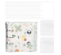 Clear Binder - Ring Binder Organizer | Storage Binders, Presentation Folders File Holder, for Journal Cards Receipts Tickets Small Accessories Students Teachers Office Professionals