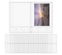 Clear Binder Sheet Protectors, M5 5-Ring Binder Inserts | Card Sleeves for Project Managers Office Artists Stickers Educators Stationery Lovers Tickets Receipts Photos