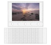 Clear Binder Sheet Protectors, M5 5-Ring Binder Inserts | Sticker Sleeves for Artists Sketchers Students Teachers Office Administrative Staff School Project Managers Travelers Photos Receipts