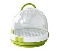 Clear Bird Travel Carrier - Parrot Travel Cage, Breathable Cage with Locking Latch | Portable Lightweight Parakeet Cage with Handle, Cockatiel Travel Cage for Hiking, Park, and Outdoor Adventures