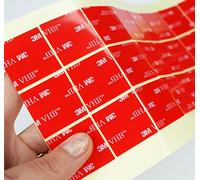 Clear, Black, Grey ~ 3M VHB™ DOUBLE SIDED Self Adhesive STICKY PADS ~ 30mm x 30mm x 1mm thick ~ Mounting, DIY, Automotive Tape Dots Stickers (50, Clear)