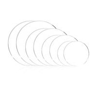 Clear Blanks Plates for Cake,8Pcs Cakes Acrylic Discs,Round Cake Boards,Transparent Circle Cake Bases,Reusable Circle Sheets for Dessert Display,Party,Wedding,Birthday,Craft, DIY Projects,2mm Thick