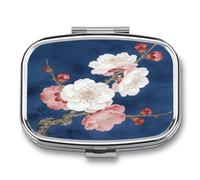 Clear Blue Spring Breeze Square Pill Box Small Pill Case