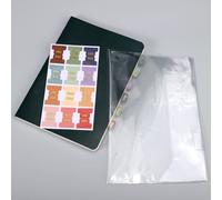 Clear Book Cover for A5 Midori, Waterproof PVC Protective Sleeve for Notebook Planner Journal Diaries Protector Case Accessories Compatible with HoBonichi-Techo Midori Stalogy,5.9 x 8.6 Inches