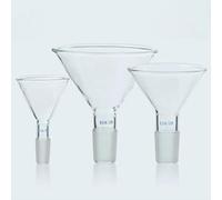 Clear Borosilicate Glass Conical Feed Funnel 50mm to 150mm for Lab Experiments - Standard Ground-in Mouth,1pcs(120mm joint No.24)