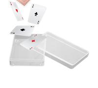 Clear Box For Playing Card - Easy Access Carrying Case, Sturdy Portable Compartment, Material Protective Closure System, Practical Lightweight Design For Players | Universal Storage Box For Cards