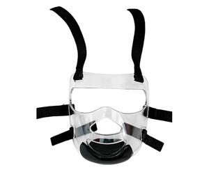 Clear Boxing Headgear, Visual Shield for Maximum, Anti-Fog Ventilation with Reinforced Padding, Martial Arts Face Cover for Professional Tournament Competition, Clear Polycarbonate