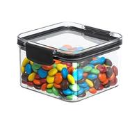 Clear BPA-Free Airtight Food Storage Container with Locking Lid - 460ml Stackable Kitchen Pantry Box - Leakproof, Durable Plastic Container for Snacks, Dry Goods, Meal Prep & On-the-Go Use