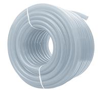 Clear Braided Reinforced PVC Pipe - 19mm internal-25mm External,Suitable for Water,Oil,Fuel and Gas,28 bar Burst Pressure (10m)