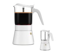 Clear Brew Glass Moka Pot (240ml) (White)