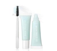 Clear Brow Gel, Waterproof Eye Brow Glue Kit With Brush, Long-Lasting Setting Quick-Dry Eyebrow Freeze Gel, 2 in 1 Eyebrows Eyelashes Smudge-Proof Glue Fix Makeup Set for Styling and Setting
