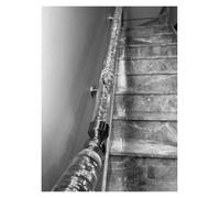 Clear Bubble Acrylic Handrail Kit, Lucite Transparent Staircase Handrail with Silver/Golden Brackets for Indoor Stair, Wall Mounted Railing Grab Bar Round Rod Hand Rails(Silver bracket,240cm/7.8ft/94.