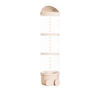 Clear Bucket Kids Toy Organizer - Professional Premium Stuffed Animal Tube Storage Plush Doll Display Box for Bedroom Living Room Nursery Playroom Stackable Cylindrical Container with Lid Dustproof Tr