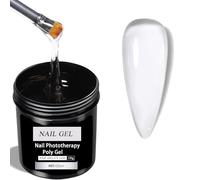 Clear Builder Nail Gel - 150g Large Capacity Builder Hard Gel For Nails - Builder Gel for Nails Nail Extension Gel UV/LED Nail Base Building Gel for Nail Repair Extension for Nail Art Manicure