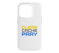 Clear Cache Pray Case for iPhone 14 Pro