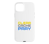 Clear Cache Pray Case for iPhone 15 Plus