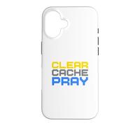 Clear Cache Pray Case for iPhone 16