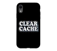Clear Cache Programmer Coder Web Developer Retro Geek Nerd Case for iPhone XR