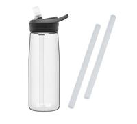 (clear) Camelbak Eddy+ water bottle 750ml/25oz - with FREE spare straws
