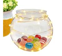 Clear Candy Dish - 25g Transparent Spherical Storage Jar Snack Bowl | PP Home Candy Holder, For Party Weekday Serving Office Bedroom Dorm Countertop Outdoor Flower Garden Grocery Nuts Storage Use