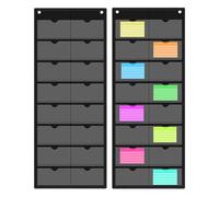 Clear Card Holder, Index Storage Organizer, Transparent Quick Access File System with Multi Slot Design, Durable Study Note Container, Compact Flashcard Display Rack for Office Use