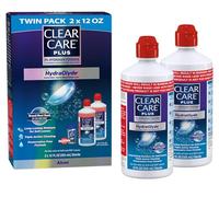 Clear Care Plus Cleaning and Disinfecting Solution with Lens Case, Twin Pack, 12-Ounces Each
