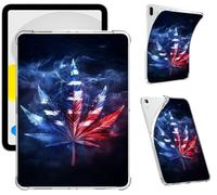 Clear Case for 6.8" Kindle Paperwhite 11th Gen 2021 and Kindle Paperwhite Signature Edition, Slim Transparent TPU Protective Cover with Shockproof Bumper Scratch-Resistant Back, Maple Leaf