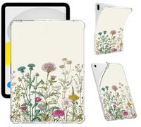 Clear Case for 6" Kindle 11th Generation 2022 & Kindle 2024 12th Generation 6 inch, Slim Transparent Soft TPU Protective Cover with Shockproof Bumper Scratch-Resistant Back, Wild Flowers