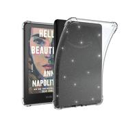Clear Case for 7" Kindle Colorsoft Signature Edition 2024 & Kindle Paperwhite (12th Gen, 2024 Release), Slim Lightweight Back Cover for DIY Stickers Soft TPU Potective Skin, Glitter