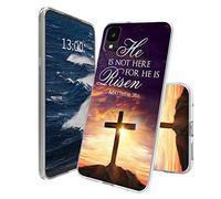 Clear Case for Alcatel TCL 30 Z 30 LE T602DL, for TCL 30 Z T602DL Phone Case, Clear Soft TPU Scratch-Resistant Shockproof Protective Cover for TCL 30Z / TCL 30LE, Jesus Bible Cross Christian