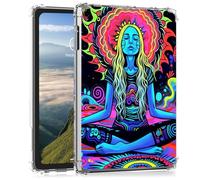 Clear Case for iPad 10.2 inch iPad 9th/ 8th/ 7th Generation (2021/2020/2019) Ultra -Thin Slim Lightweight Shockproof Clear TPU Silicone Back Shell Cover for Kids Women,Girls Meditate