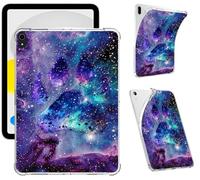Clear Case for iPad 11th Generation (A16) 2025/iPad 10th Gen 10.9" 2022, Slim Lightweight Shockproof Anti-Yellowing Transparent Soft TPU Protective Cover for iPad (A16) 2025 11", Galaxy Dog Paw