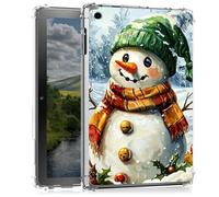 Clear Case for iPad 9th/8th/7th Generation for iPad 10.2 Case 2021&2020&2019- Slim Lightweight Transparent Shockproof Protective Cover for iPad 10.2,Snowman with Hat