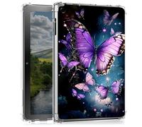 Clear Case for iPad 9th/8th/7th Generation for iPad 10.2 Case 2021&2020&2019- Slim Lightweight Transparent Shockproof Protective Cover for iPad 10.2,Butterfly with Glittering Wings