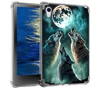 Clear Case for iPad Mini 6 8.3 Inch 2021 for iPad Mini 6th Generation Case Slim Soft TPU Transparent Back Cover Case for 2021 iPad Mini 8.3" 6th Gen A2567 A2568 A2569,Cool Wolves Howling at The Moon