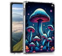 Clear Case for Kindle Fire HD 10 13th Generation, 2023 Release 10.1" Ultra -Thin Slim Lightweight Shockproof Clear TPU Silicone Back Shell Cover for Kids Women,Colorful Mushroom