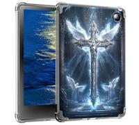 Clear Case for Kobo Libra Colour 7" 2024 Release Slim Ligthwheight Soft TPU Silicone Transparent Shockproof Protective Back Cover Case for 7" Kobo Libra Colour 2024 eReader, God Jesus Christian Cross