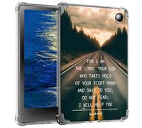 Clear Case for Kobo Libra Colour 7" 2024 Release Slim Ligthwheight Soft TPU Silicone Transparent Shockproof Protective Back Cover Case for 7" Kobo Libra Colour 2024 eReader, Quotes Bible Isaiah 41-13