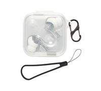 Clear Case for Nothing Ear (3) Earbuds 2025, FJIASTB Flexible TPU Shockproof Cover with Carabiner and Lanyard (Transparent)