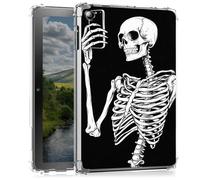 Clear Case for Samsung Galaxy Tab A8 2022 SM-X200/ SM-X205 10.5"- Slim Lightweight Transparent Shockproof Protective Cover for Samsung Tab A8 10.5",Skeleton Taking Selfie