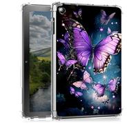 Clear Case for Samsung Galaxy Tab A8 2022 SM-X200/ SM-X205 10.5"- Slim Lightweight Transparent Shockproof Protective Cover for Samsung Tab A8 10.5",Butterfly with Glittering Wings