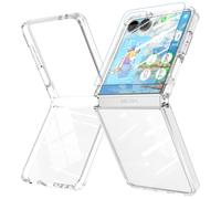 Clear Case for Z Flip 7 Case with Screen Protector Shockproof Samsung Z Flip 7 Cover for Galaxy Z Flip 7 2025 5G - Clear