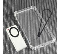 Clear Case for ZTE U30 Air 5G WiFi Pocket Router, FJIASTB Corner Thickening Protective Cover with Lanyard, Shockproof & Scratch Resistant & No-Yellowing (Transparent)