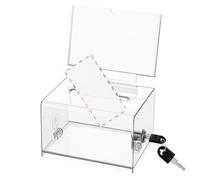Clear Case, Multipurpose Storage Container, Wear-Resistant Box, Compact Design, (6.18x4.53x8.07 Inches), Great for Networking Events, Organizing Enterprise Cards