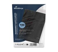 Clear CD DVD Pocket Case Self Adhesive Plastic Sleeve For Disc Storage Acces...