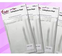 Clear Cello Bags for Greeting Cards with Adhesive Seal Flap | Packaged by CraftsInMind | Crafts Display | BOPP (250, DL - 115x220mm)